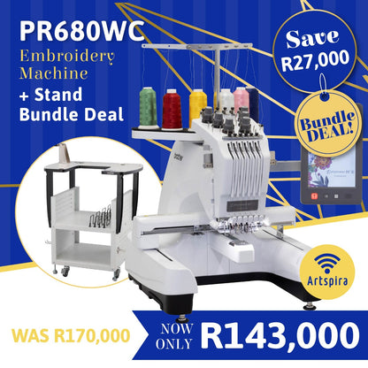 NAME : Brother PR680WC Professional Multi Needle Embroidery Machine